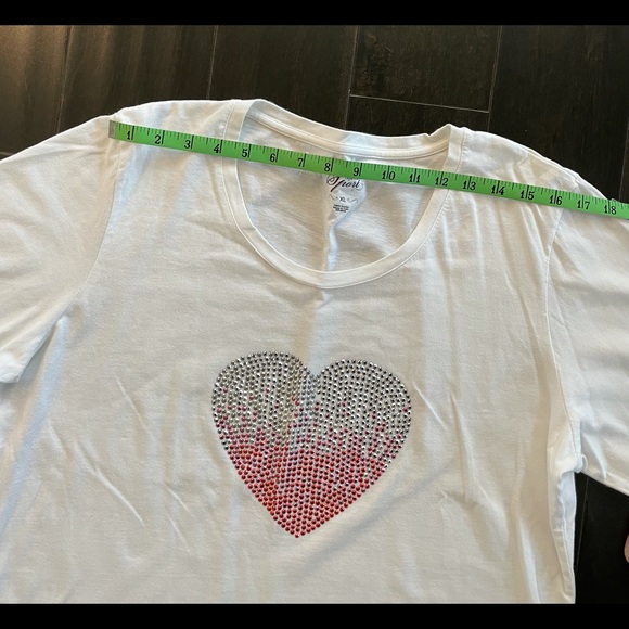 SOLD Style & Company two tee shirts. Red sparkle. - Picture 5 of 15